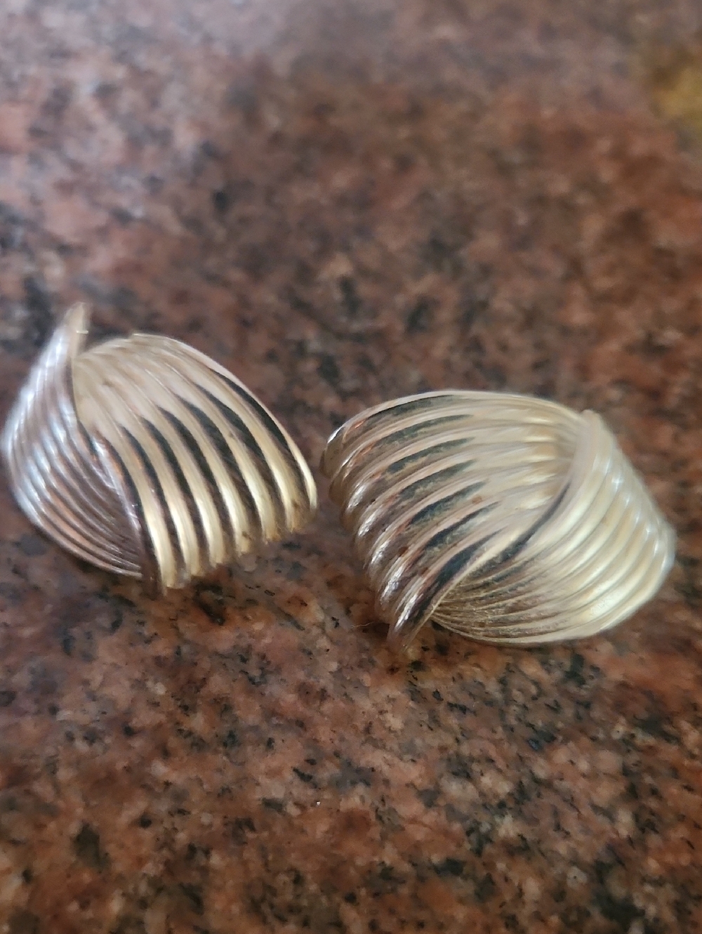 Silver-Tone Ribbed Dome Clip Earrings - Women Jewelry By Aureum